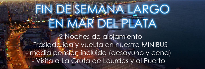 Secretaría de Turismo: Fin de Semana Largo en Mar del Plata en julio
