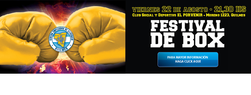 Importante Festival de Boxeo en el Club El Porvenir con transmisión EN VIVO