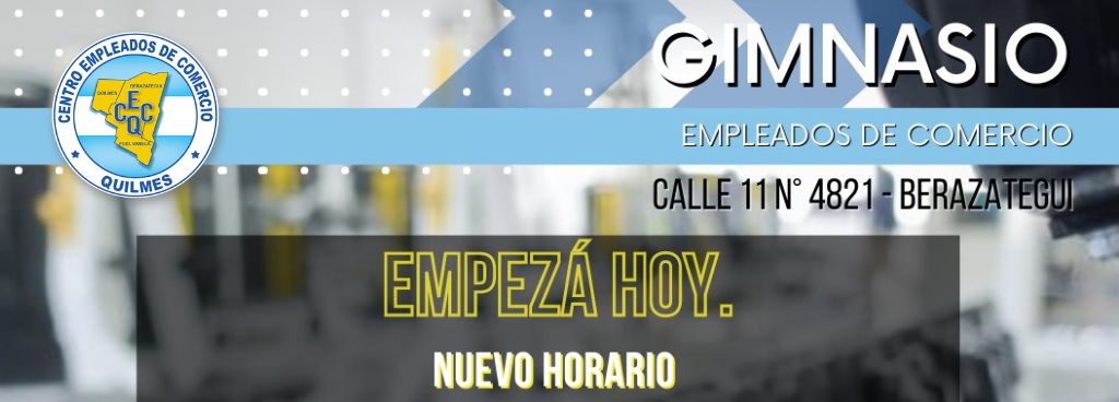 GIMNASIO – NUEVO HORARIO